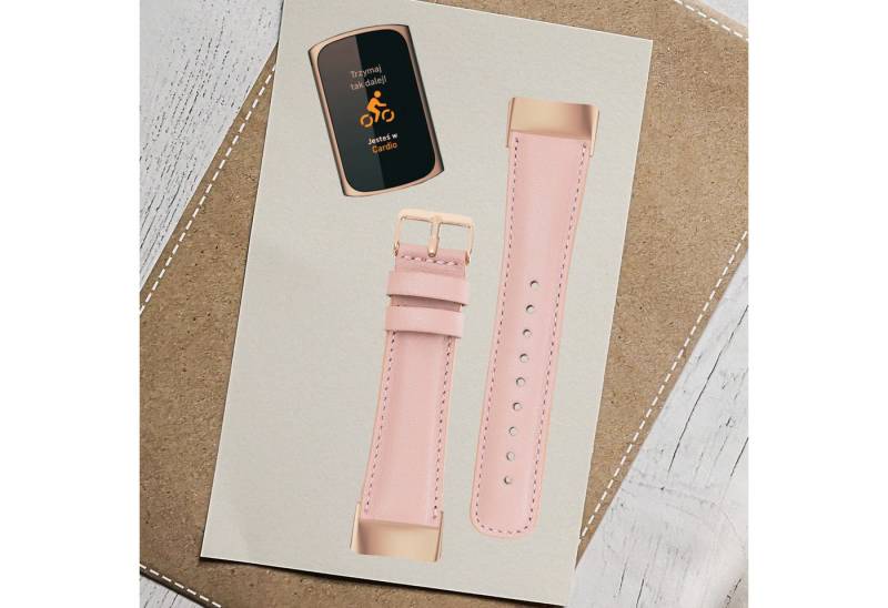 Renna Leather Uhrenarmband Fitbit Charge 5 6 Leder Smart Uhrenarmband von Renna Leather