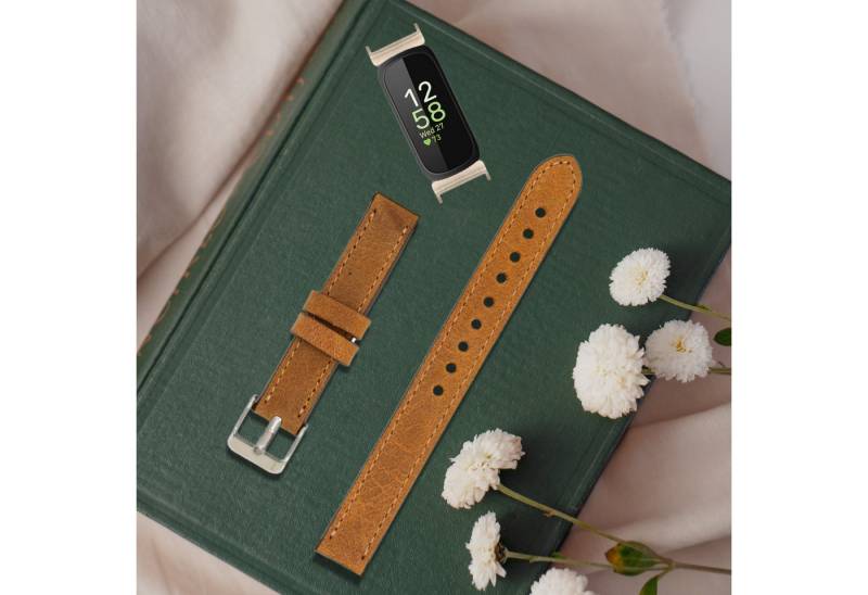 Renna Leather Uhrenarmband Fitbit Inspire 1 2 3 Leder Smart Uhrenarmband von Renna Leather