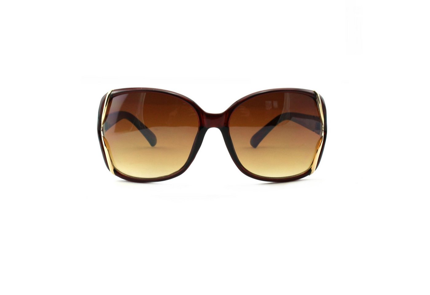 Rennec Sonnenbrille (elegante Damen Brille mit Brillenbeutel) Große Schmetterling Gläser Oversized von Rennec