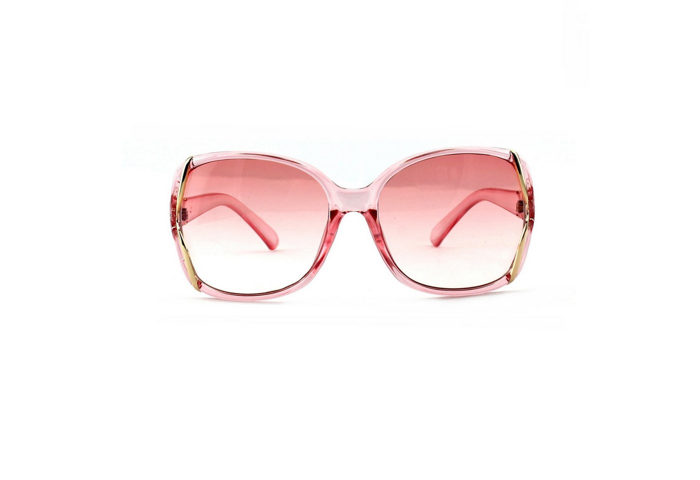 Rennec Sonnenbrille (elegante Damen Brille mit Brillenbeutel) Große Schmetterling Gläser Oversized von Rennec