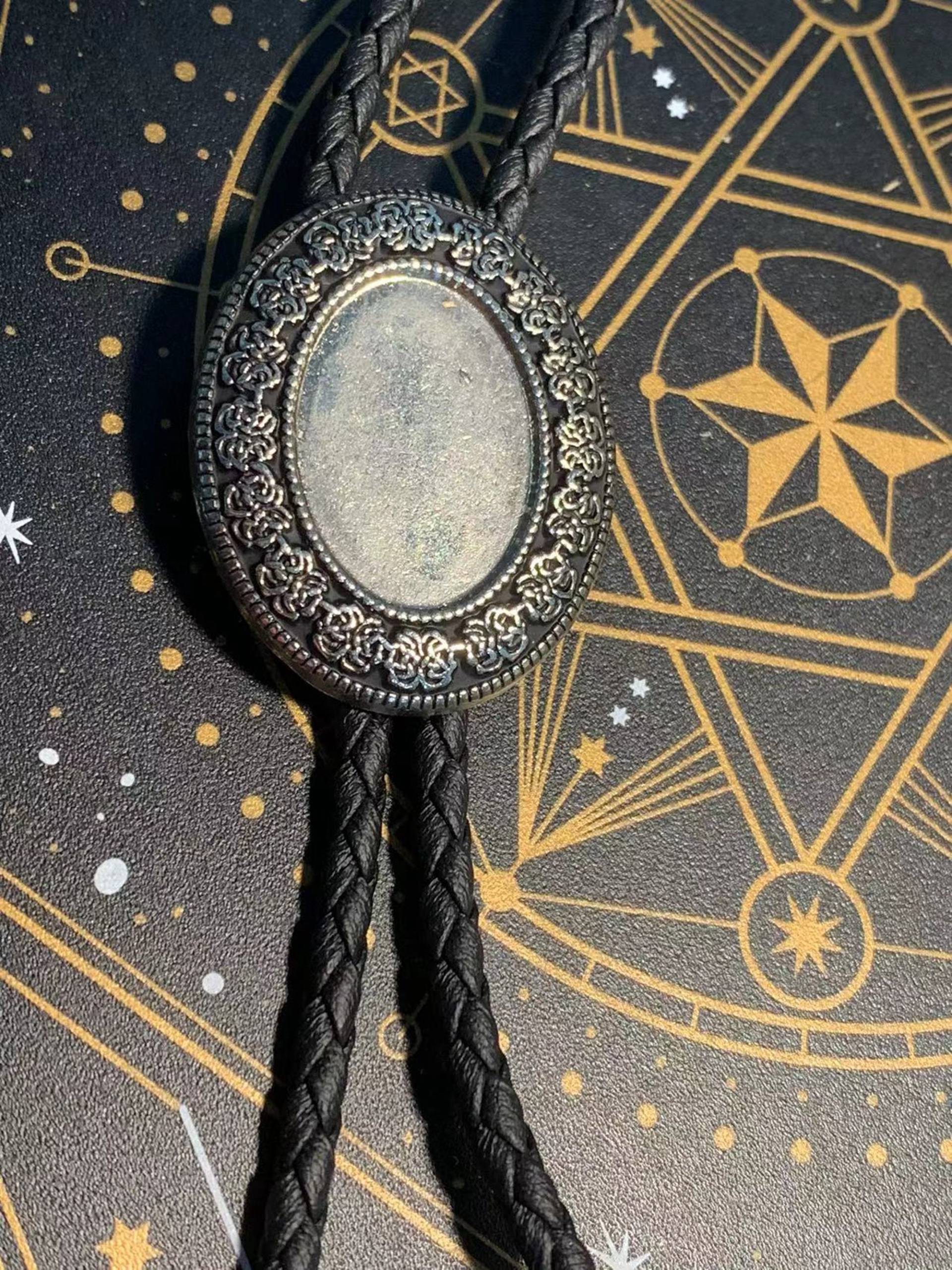 Bolo Tie Diy Zubehör, Western Style Oval Tiehochzeitshalskette Für Männer Frauen Groomsmen Bräutigam, Diy Geschenk Ihn/Sie von RennerFinds