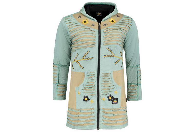 RennerXXL Fleecejacke Ankerglut Nepalherz Patchwork Mantel Damen große Größen von RennerXXL