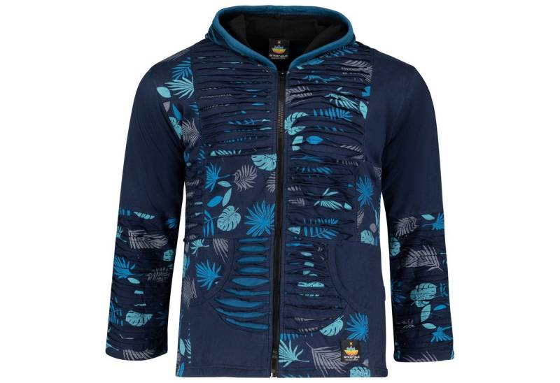RennerXXL Fleecejacke Ankerglut Nepalliebe Damen Patchwork Jacke - Handarbeit von RennerXXL