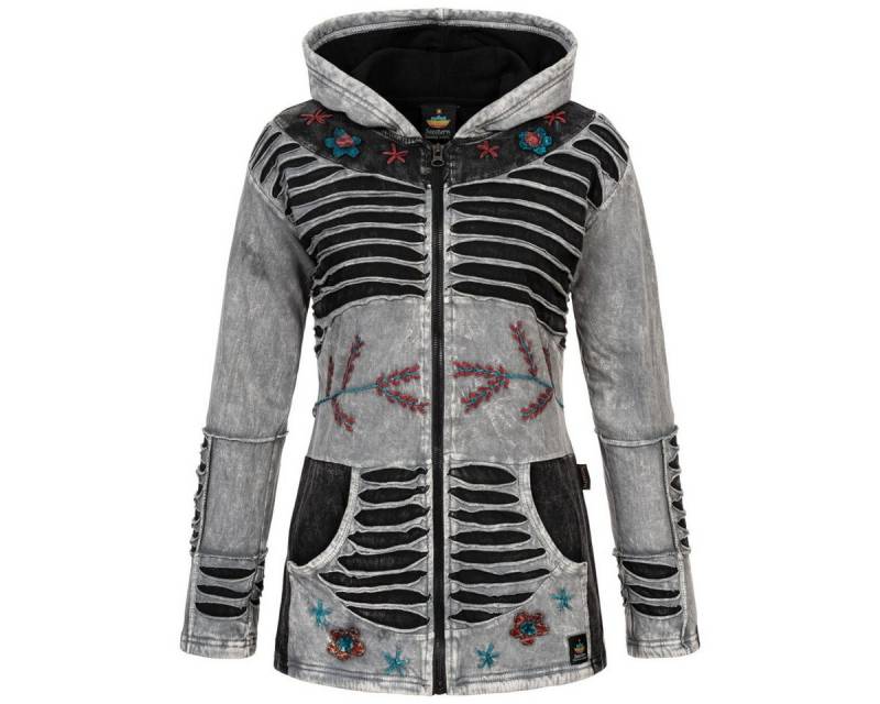 RennerXXL Fleecejacke Ankerglut Nepalliebe Damen Patchwork Jacke - Handarbeit von RennerXXL