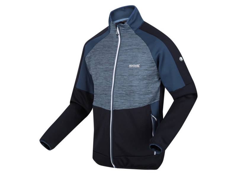 RennerXXL Fleecejacke Yare Herren STRETCH in Übergrößen XXL-5XL Stretcheinfassung an Kragen, Ärmelbündchen und Saum von RennerXXL