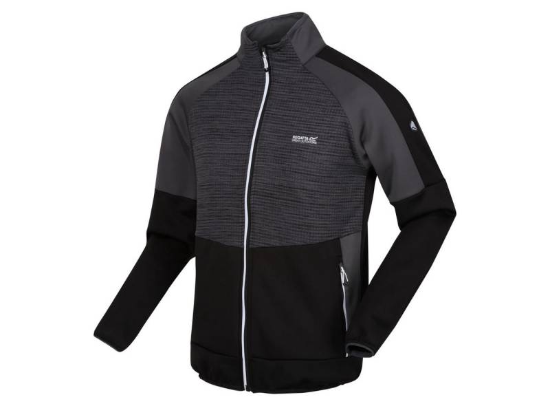 RennerXXL Fleecejacke Yare Herren STRETCH in Übergrößen XXL-5XL Stretcheinfassung an Kragen, Ärmelbündchen und Saum von RennerXXL