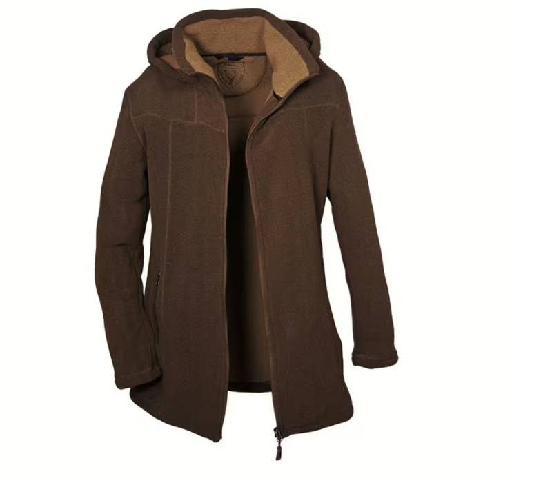 RennerXXL Funktionsjacke Hubertus Polarbär - Damen Fleecemantel mit Teddyfutter von RennerXXL