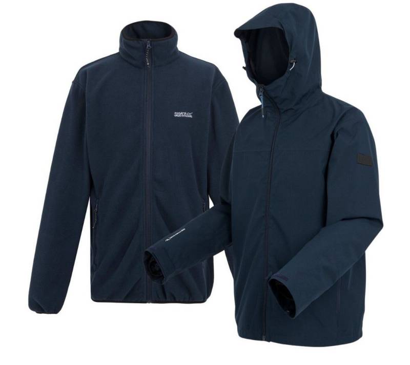 RennerXXL Funktionsjacke Renner Aarberg Herren 3in1 Doppeljacke XXL-5XL 3in1 Herren Doppeljacke wasserdicht mit warmer Fleece-Innenjacke von RennerXXL