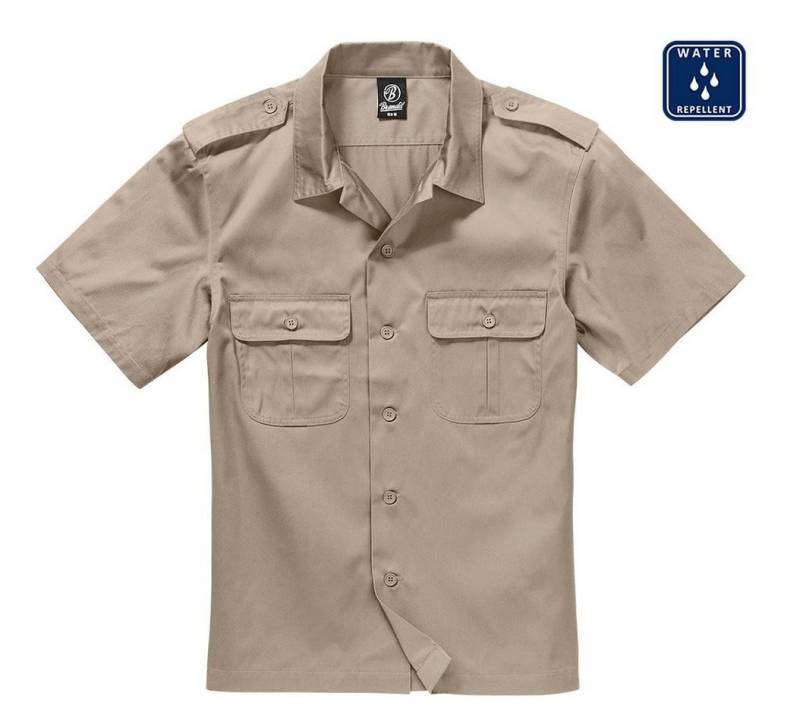 RennerXXL Funktionsshirt US Shirt 1/2 Kurz-Arm Herren Hemd Wasserabweisend mit Brusttaschen und Schulterklappen, wasserabweisendes von RennerXXL