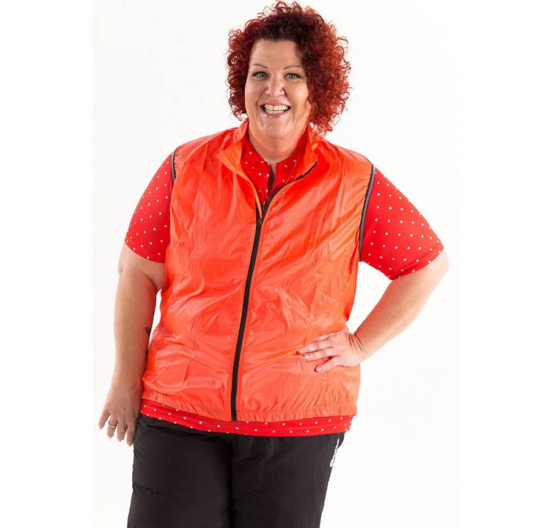 RennerXXL Funktionsweste P-Ride Damen XXL Bike Fahrrad Windweste große Größen minimierte, ergonomisch platzierte Nähte - reflektierende Details von RennerXXL