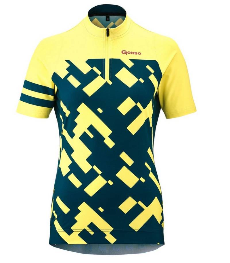 RennerXXL Funktionsshirt Gonso Ceniga Damen Fahrrad Shirt Übergrößen Antirutsch-Silikon-Saumgummi für stabilen Halt bei Bewegung von RennerXXL