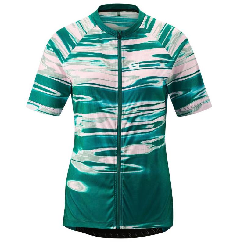 RennerXXL Outdoorbluse Gonso Damen Rad-Trikot durchgehender Reißververschluss Übergrößen Reflektierende Designelemente für verbesserte Sichtbarkeit von RennerXXL