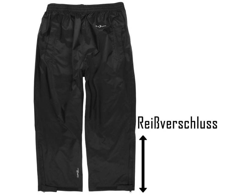 RennerXXL Regenhose Falko Leichte Dünne Radhose - Überhose, Herren Übergrößen XXL-8XL leicht und klein verstaubar, seitlicher Reißverschluss bis Wade von RennerXXL