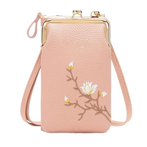 Renopfect Damen Umhängetasche Schultertasche - PU Leder Bestickte Tasche Damen | Kompakte Handytasche für Reisen Sport Teenager von Renopfect
