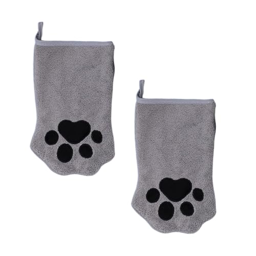 Renopfect Katzen Pflegehandschuhe - 2X Katzenpflegehandtuch Schnelltrocknend & Doppelseitig,Beidseitig Nutzbares Badetuch Mit Schnelltrocken-Funktion Für Unterwegs, Reisen & Tägliche Fellpflege Bei von Renopfect