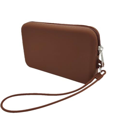 Renopfect Kleines Portemonnaie, Münzgeldbeutel,Mehrzweck-Geldbörse mit Reißverschluss | Silikon-Münzbeutel, Reißverschluss-Münzbeutel mit Seil für Bargeld, Münzkosmetik von Renopfect