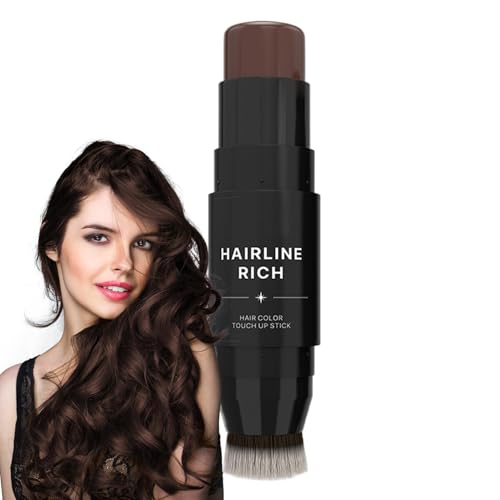 Renopfect Wurzelabdeckung für Haare, Haaransatz-Füllstift-Stift, Doppelseitiger Haarfärbekamm zur Wurzelabdeckung, Schweißfester Haarstift, Haaransatz-Farbstift für Männer, Frauen, Erwachsene von Renopfect