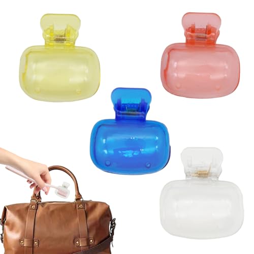 Renopfect Zahnbürsten Abdeckungen Kappen | 4 Stück Zahnbürstenkopf-Aufbewahrungsbox - tragbare Halter, Behälter und Clips für Erwachsene, Kinder, Wohnheim, Reise, Schule, Badezimmer,Haushalt Kinder von Renopfect
