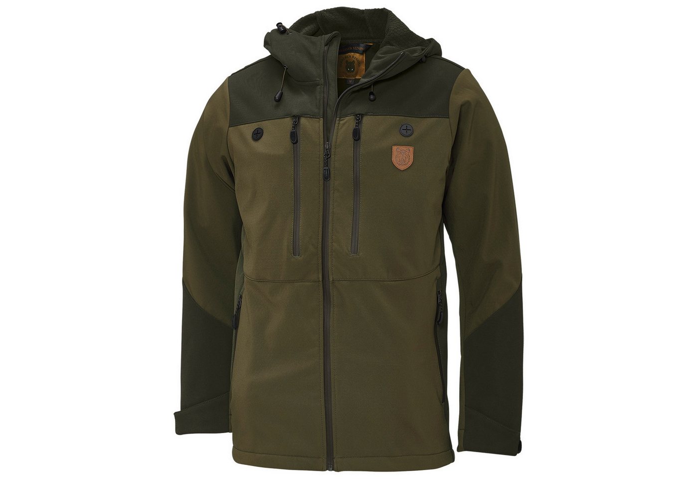 Rensing Outdoorjacke Outdoorjacke Ash oliv/braun Innenseite mit Waffel-Struktur von Rensing