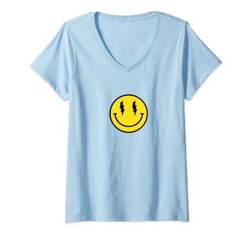Damen Gelbes Smiley-Gesicht, Aufhellungsschraube, niedlich, lustiges Geburtstagsgeschenk T-Shirt mit V-Ausschnitt Damen Gelbes Smiley-Gesicht, Aufhellungsschraube, niedlich, lustiges Geburtstagsgeschenk T-Shirt mit V-Ausschnitt von Rent's due motivational weightlifting bodybuilding