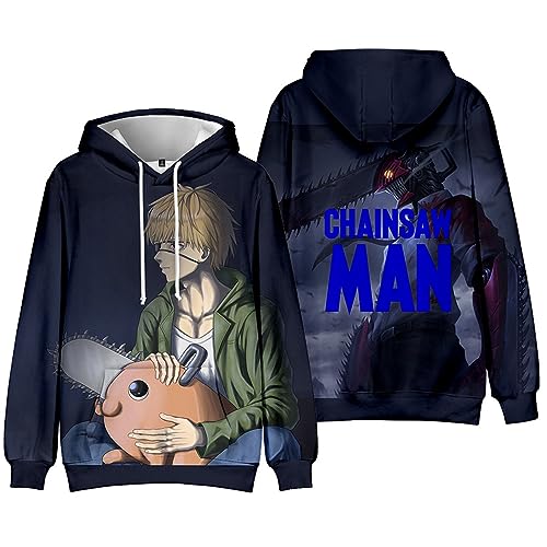 Renta Chains-aw Man Sweater Herren, Manga Hoodie Streetwear Tops mit Loser Passform, Casuals Sport Kapuzenpulli für Angeln-D||L von Renta