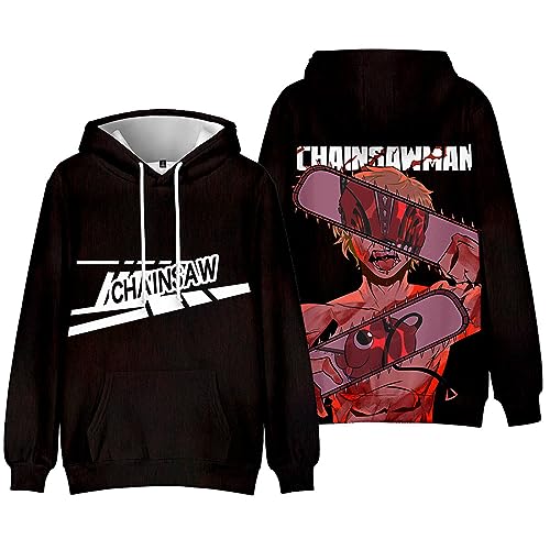 Renta Chains-aw Man Sweater Herren, Manga Hoodie Streetwear Tops mit Loser Passform, Casuals Sport Kapuzenpulli für Angeln-G||6XL von Renta