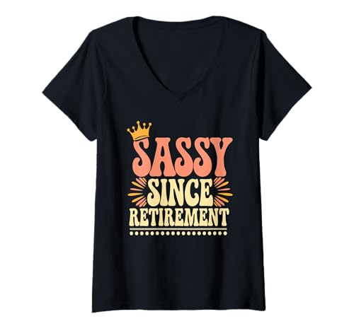 Damen Favorite Grandmother Retirement Funny Retired Grandma T-Shirt mit V-Ausschnitt von Rente Outfit Frauen