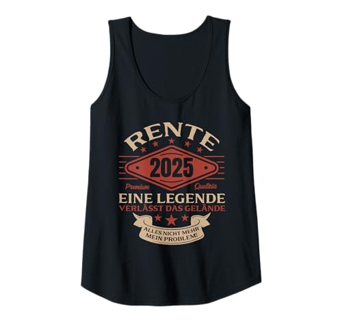 Damen Rentner Geschenk - Legenden gehen 2025 in Rente - Deko Tank Top Damen Rentner Geschenk - Legenden gehen 2025 in Rente - Deko Tank Top von Renteneintritt Geschenk Frau Ruhestand Lustig