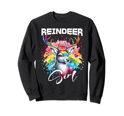 Reindeer Mädchen Rentier Sweatshirt Reindeer Mädchen Rentier Sweatshirt von Rentier Designs Damen