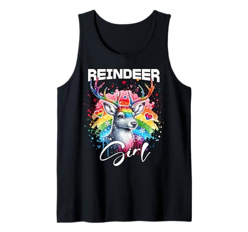Reindeer Mädchen Rentier Tank Top Reindeer Mädchen Rentier Tank Top von Rentier Designs Damen
