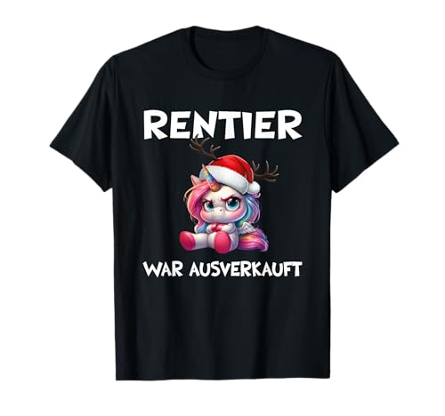 Rentier Funny Einhorn Designs Unisex Erwachsene Kinder humorvolle Mode T-Shirt Schwarz Klein Klassisch Cartoon Rundhals-Ausschnitt Pull-On Winter Einzigartiges Design Rentier Funny Einhorn Designs Unisex Erwachsene Kinder humorvolle Mode T-Shirt Schwarz Klein Klassisch Cartoon Rundhals-Ausschnitt Pull-On Winter Einzigartiges Design von Rentier Funny Einhorn Designs