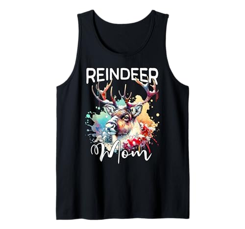 Reindeer Mom Rentier Mama Tank Top von Rentier Mama Für Damen