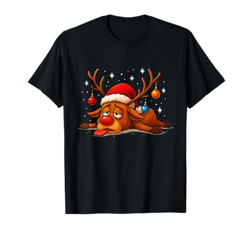 Weihnachtsshirt Damen Herren Kinder Lustiges Rentier T-Shirt Weihnachtsshirt Damen Herren Kinder Lustiges Rentier T-Shirt von Rentier Weihnachten Outfit