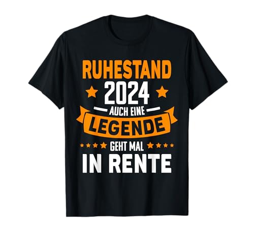 Rentner 2024 Ruhestand Geschenke Sprüche Shop RUHESTAND 2024 AUCH EINE LEGENDE RENTE Damen T-Shirt Schwarz Kurzarm Klassisch S Rentner 2024 Ruhestand Geschenke Sprüche Shop RUHESTAND 2024 AUCH EINE LEGENDE RENTE Damen T-Shirt Schwarz Kurzarm Klassisch S von Rentner 2024 Ruhestand Geschenke Sprüche Shop