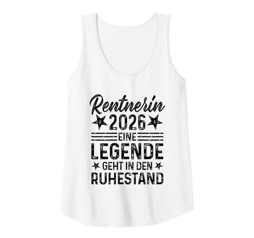 Damen Rentnerin 2026 - Eine Legende geht in den Ruhestand/Rente Tank Top Damen Rentnerin 2026 - Eine Legende geht in den Ruhestand/Rente Tank Top von Rentnerin 2026 Geschenk Frau Ruhestand Rentner