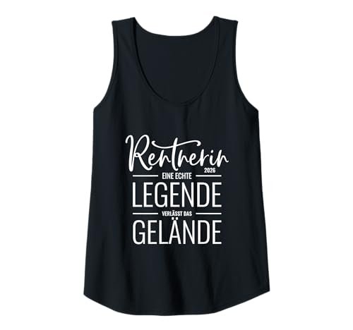 Damen Rentnerin 2026 Legende verlässt das Gelände Rentner Rente Tank Top Damen Rentnerin 2026 Legende verlässt das Gelände Rentner Rente Tank Top von Rentnerin 2026 Geschenk Frau Ruhestand Rentner