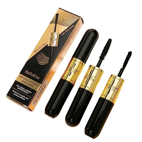 2-seitige Mascara - Definierendes, verlängerndes Mascara-Make-up,Schnell trocknende, wasserfeste, langlebige 2-Kopf-Verlängerungs-Mascara als Jubiläums-, Valentinstags- oder Renywosi von Renywosi