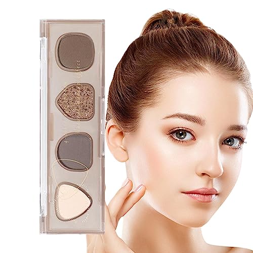 Lidschatten-Palette - 4 Farben Lidschatten-Make-up-Palette Matt | Multifunktionales Make-up mit hoher Helligkeit, wasserfester Lidschatten für Teenager, Frauen, Mädchen, Männer, Jungen Renywosi von Renywosi