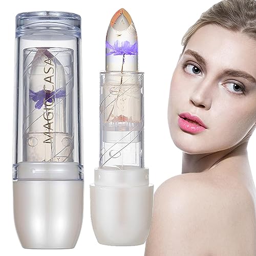 Lipgloss, Farbwechsel, transparent, Jelly Lipstick, transparent, feuchtigkeitsspendend, Lippenbalsam, Geschenk für Frauen für Schultreffen Renywosi von Renywosi