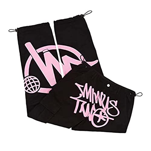 Renywosi Baggy Jeans Herren | Y2K Jeans Minus-Two-Cargo für Herren | High Waist Straight Street Hip Hop Pants | Lässige Cargohose mit großen Taschen (Größe: S/ /L/XL) von Renywosi