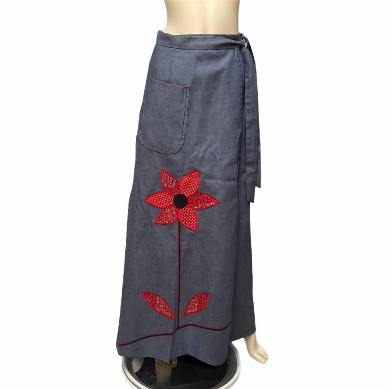 Jeans Applikation Wickelrock Modesty Maxi von ReoccuringDreams
