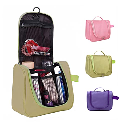 Hängende Kulturtasche für Damen und Herren, Make-up-Organizer, Reise, Wasserabweisende Kosmetiktasche für Damen mit Mehreren Fächern, großer Kit-Organizer, voller Behälter für Badezimmer, Lila von Reotto