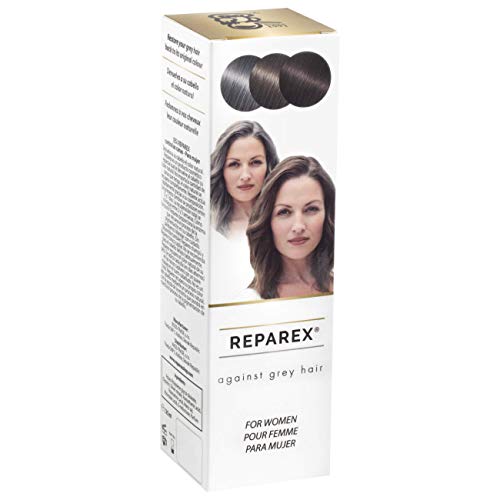 REPAREX Gegen Graue Haare für Frauen - Natürliche Graue Wurzeln und Haarbehandlung – Besser als Shampoo oder Haarfärbemittel – Färben Sie Ihre Graue Haare nicht mehr – 125 ml von Reparex