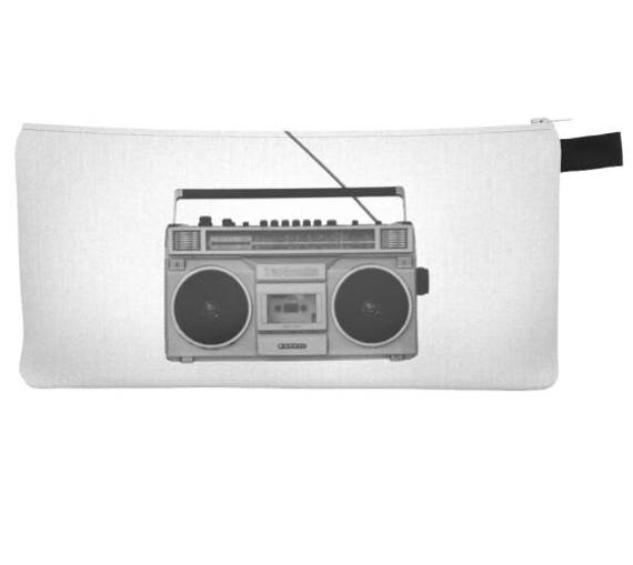 Ghettoblaster Old School 80Er Jahre Retro Kosmetik Federmäppchen Bboy Bgirl Reißverschlusstäschchen von RepeatPatternCo
