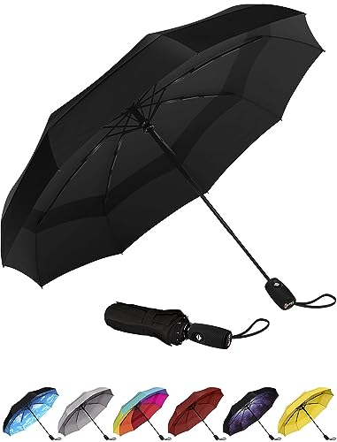 Repel Umbrella - Regenschirm - Taschenschirm - Öffnen und Schließen automatisch - Klein, kompakt, leicht, stark, winddicht und sturmfest - für Herren und Damen von Repel Umbrella