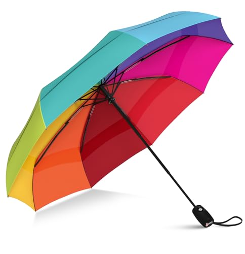 Repel Reise-Regenschirm, winddicht, mit Teflon-Beschichtung - mehrfarbig - Einheitsgröße von Repel Umbrella