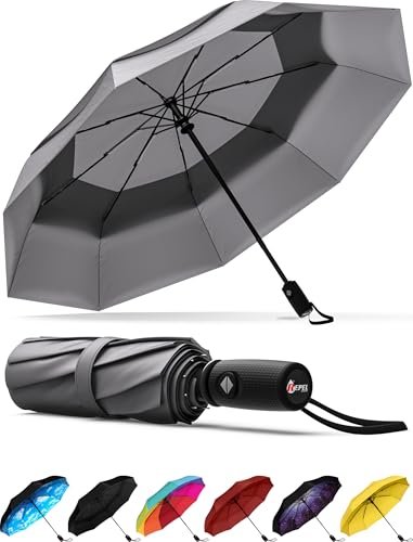 Repel Umbrella - Regenschirm - Taschenschirm - Öffnen und Schließen automatisch - Klein, kompakt, leicht, stark, winddicht und sturmfest - für Herren und Damen von Repel Umbrella