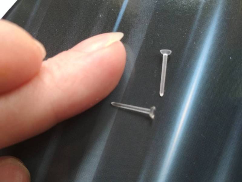 Klare Piercing Retainer Mit Fat Top, Verstecken Nasenpiercing Kaum Sichtbarer Nasenstecker, Ohr Piercing, Zierliche Labret Knorpel, Helix, Trangus von Repior