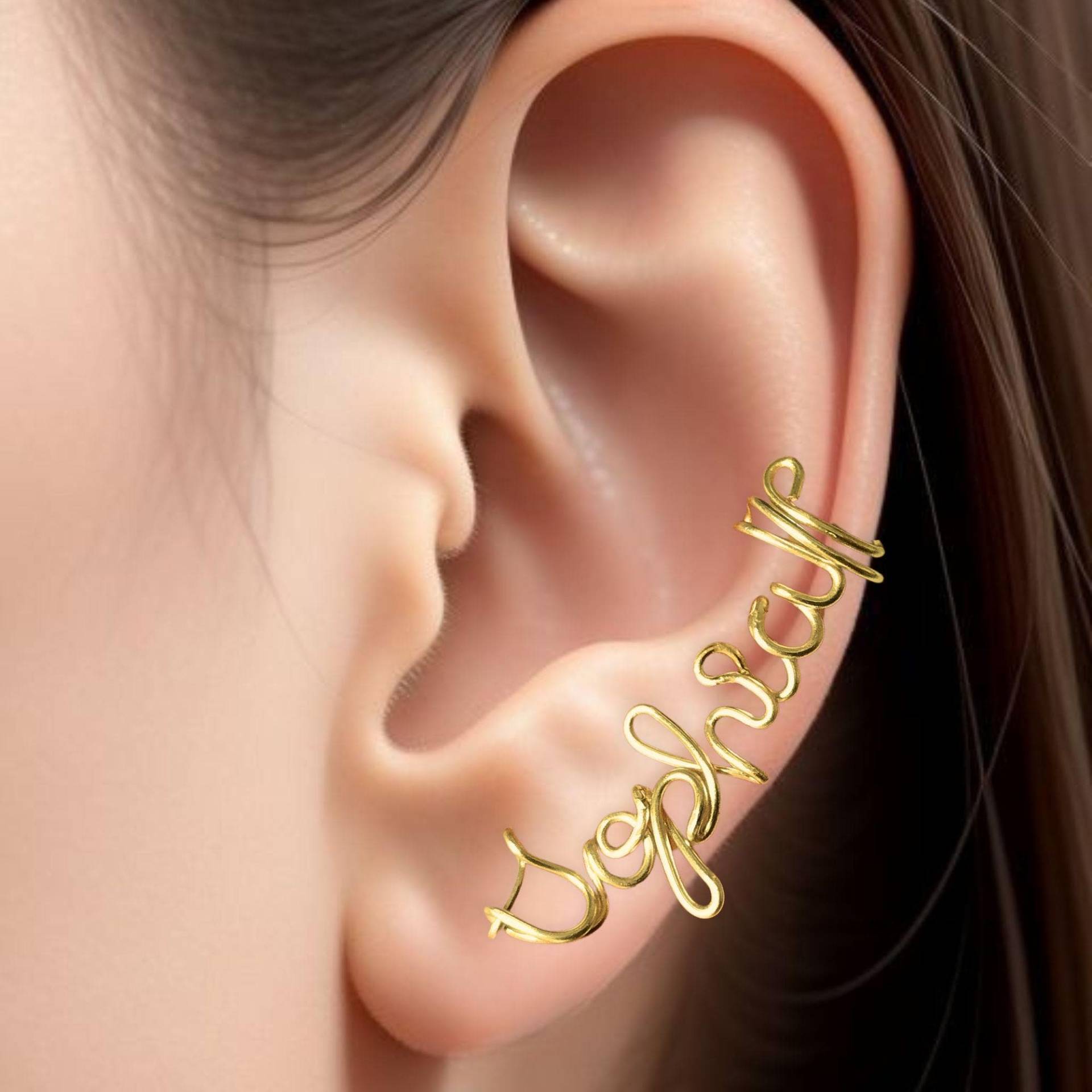 Personalisierte Name Ohrmanschette Individueller Ohrclip von Repior