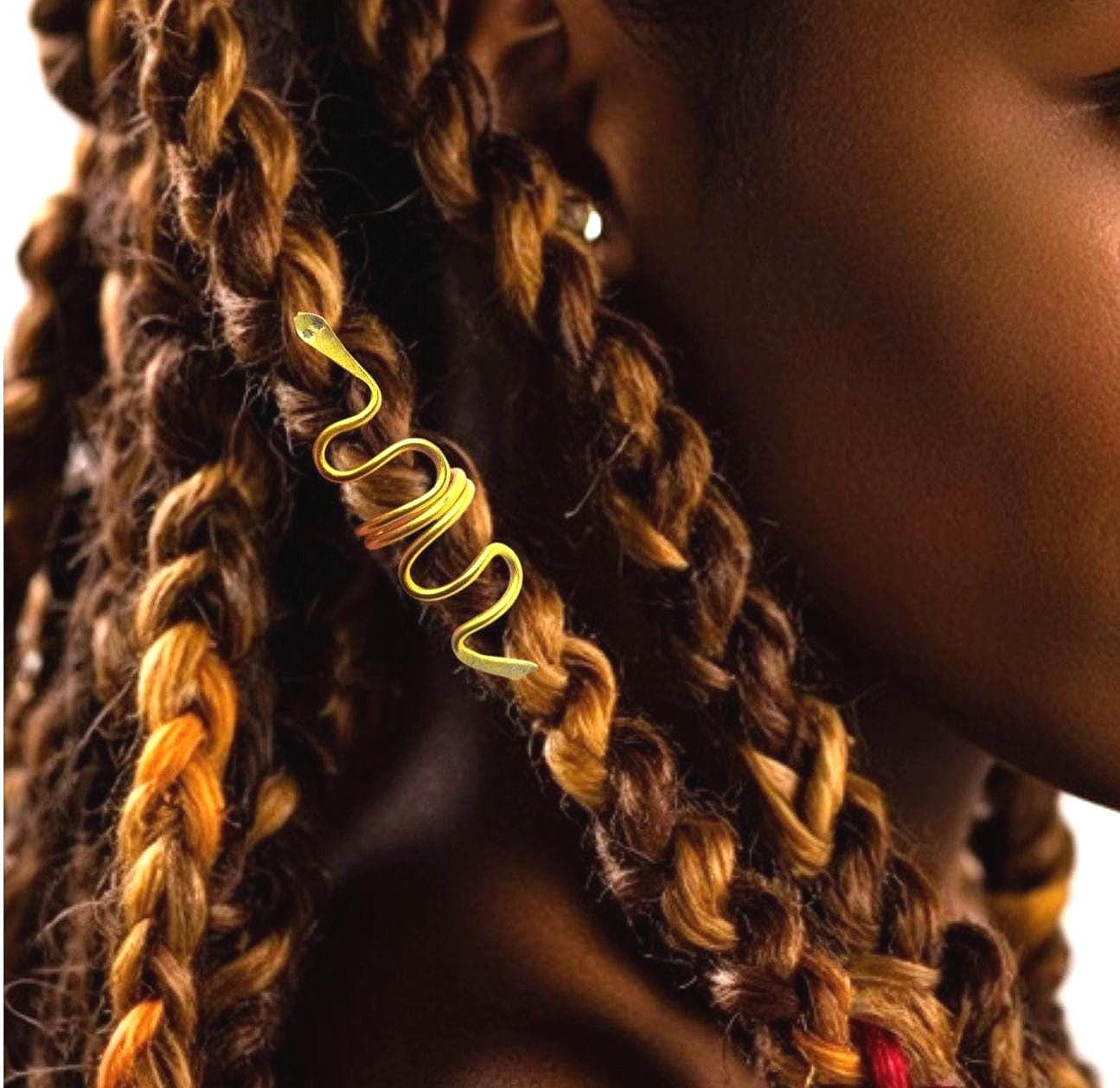 Schlangen Dreadperle Wikinger Zopf Haarspange von Repior